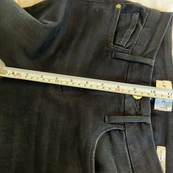 Frame Le Crop Mini Boot Black size 26  Raw Hemline Streetwear Edgy. NWOT - Picture 14 of 17